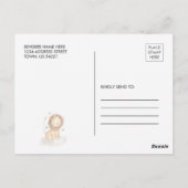 ワイルドサファリライオンキングベビー翔招待状はがき ポストカード (裏面)