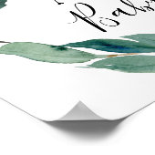 ワイルドサファリリーフリースベビーシャワーウェルカム ポスター (角)