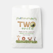 ワイルドサファリ写真二番目の誕生日アニマルウッド フェイバーバッグ (正面)