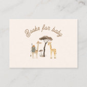 ワイルドサファリ動物の本ベビーチケット エンクロージャーカード (裏面)