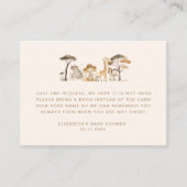 ワイルドサファリ動物の本ベビーチケット エンクロージャーカード (正面)