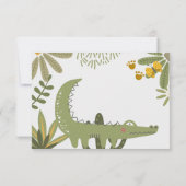 ワイルドサファリ子供の誕生日 サンキューカード (裏面)