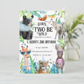 ワイルドサファリ2歳の誕生日 招待状 (スタンド正面)