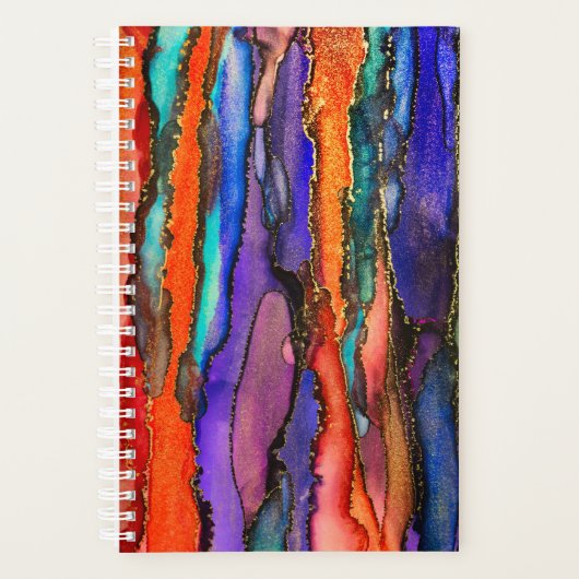 ワイルドサンセットアルコールイ絵画ンク プランナー手帳 (正面)