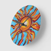 ワイルドサン ラウンド壁時計 (傾斜)