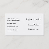 ワイルドサークルファンキーシームレスパターンオレンジ 名刺 (裏面)