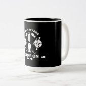 ワイルドサーモン魚釣り ツートーンマグカップ (正面右)