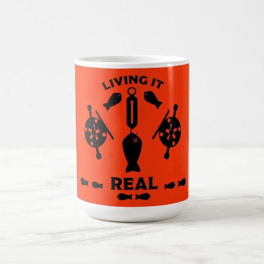 ワイルドサーモン魚釣り モーフィングマグカップ (中央)