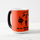 ワイルドサーモン魚釣り モーフィングマグカップ (正面左)