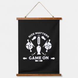 ワイルドサーモン魚釣り 吊り下げ型タペストリー