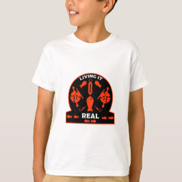 ワイルドサーモン魚釣り Tシャツ