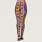 ワイルドシックなパターン金ゴールドリップギフト美しいフリップガーリー レギンス (裏面)