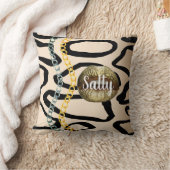 ワイルドシック豪華ガーリー金ゴールド クッション (ブランケット)