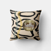 ワイルドシック豪華ガーリー金ゴールド クッション (裏面)