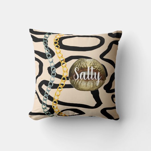 ワイルドシック豪華ガーリー金ゴールド クッション (正面)