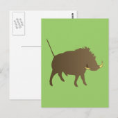 ワイルドシュヴァイン猪 ポストカード (正面/裏面)