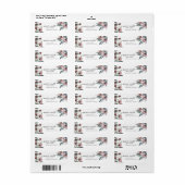 ワイルドシ素朴ックピンクユーカリフローラアドレス ラベル (フルシート)