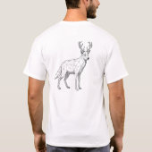 "ワイルドジオメトリー" 幾何学アニマルTシャツ Tシャツ (裏面)