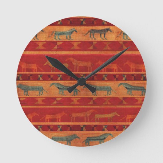 ワイルドジプシームスタングス ラウンド壁時計 (正面)