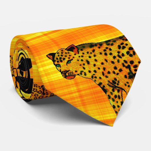 ワイルドジャガーのネックタイ ネクタイ (ロール)