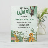 ワイルドジャングルアニマルズ誕生日 招待状 (スタンド正面)