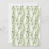 ワイルドジャングルグリーンアイビーヒョウブライダルシャワー 招待状 (裏面)