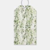 ワイルドジャングルグリーンアイビーヒョウ誕生日 ギフトタグ (裏面)