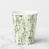 ワイルドジャングルグリーンアイビーヒョウ誕生日 紙コップ (裏面)