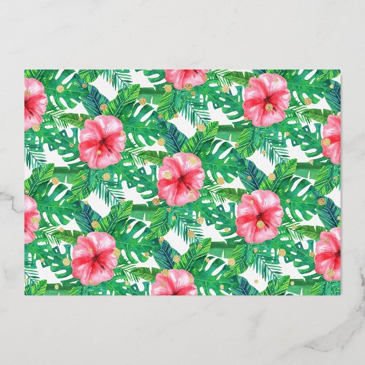 ワイルドジャングルサファリガールズ2ndバースデーフォト 箔招待状 (裏面)