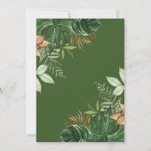 ワイルドジャングルサファリパーティーアニマルズボーイ誕生日 サンキューカード (裏面)