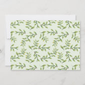 ワイルドジャングルサファリベビータイガーAqiqah写真 招待状 (裏面)