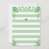 ワイルドジャングルサファリボーイ1st誕生日パーティー サンキューカード (裏面)