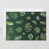 ワイルドジャングルサファリ動物トロピカルベイビーシャワー サンキューカード (裏面)