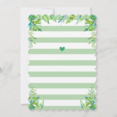 ワイルドジャングルサファリ1男誕生日パーティー 招待状 (裏面)