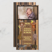 ワイルドジャングルストライプ誕生 案内状 (正面/裏面)