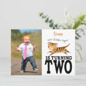 ワイルドジャングルタイガー2nd誕生日招待状 招待状 (スタンド正面)