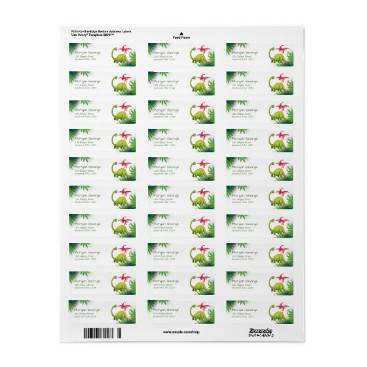 ワイルドジャングルディオナンスアドベンチャー子供の誕生日 ラベル (フルシート)