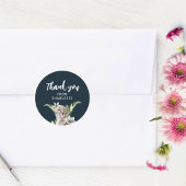 ワイルドジャングルヒョウ誕生日パーティーありがとう ラウンドシール