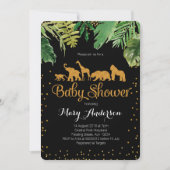 ワイルドジャングルベビーシャワー招待状 招待状 (正面)