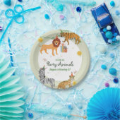 ワイルドジャングル誕生日 ペーパープレート (パーティー)