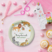 ワイルドジャングル誕生日 ペーパープレート (パーティー)