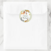 ワイルドジャングル誕生日 ラウンドシール (バッグ)