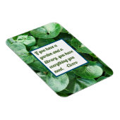 ワイルドジンジャーグリーン葉庭園愛好家引用文 マグネット (右側)