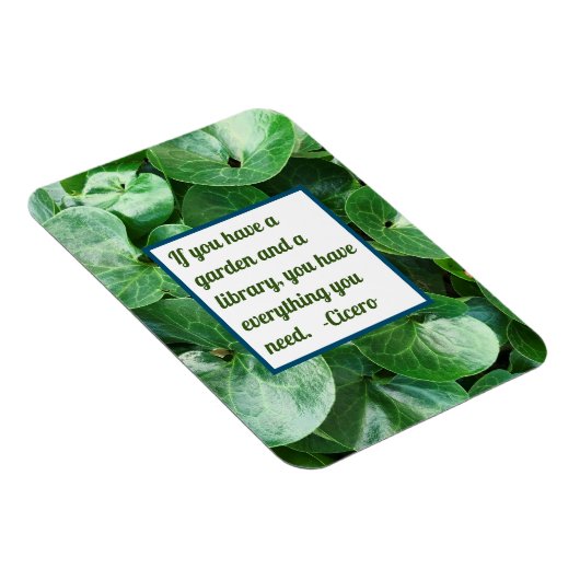 ワイルドジンジャーグリーン葉庭園愛好家引用文 マグネット (右側)