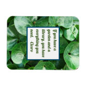 ワイルドジンジャーグリーン葉庭園愛好家引用文 マグネット (横)