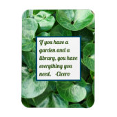 ワイルドジンジャーグリーン葉庭園愛好家引用文 マグネット (縦)