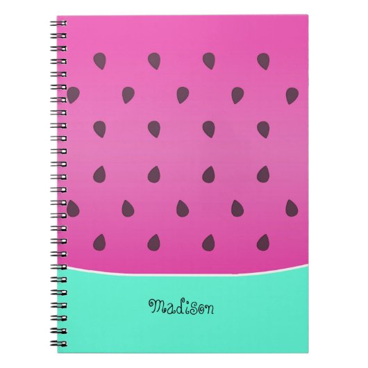 ワイルドスイカスライス |パーソナライズされた | ノートブック (正面)