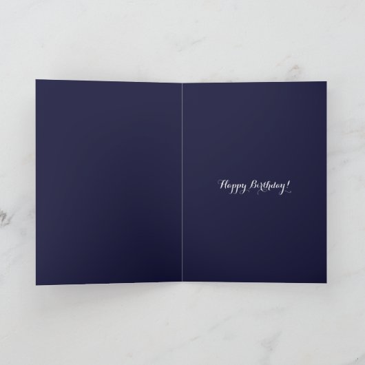 ワイルドスイミングバンゴッホスターリーナイト誕生日 カード (内部)