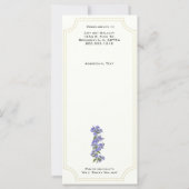 ワイルドスウィートウィリアムのラックカード (裏面)