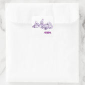 ワイルドスクエアグラフィティステッカー スクエアシール (バッグ)